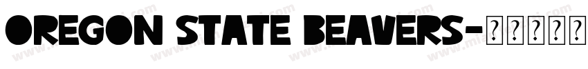 OREGON STATE BEAVERS字体转换